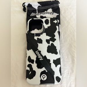 Loopy iPhone 13 Pro Max case cow print